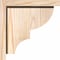 Ekena Millwork Ridgewood Smooth Corbel w/Backplate, Douglas Fir, 7 1/2"W x 10"D x 10"H COR08X10X10RID01SDF - alternate 3